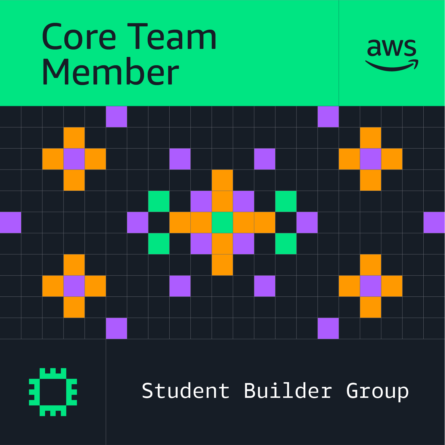 AWS Student Builder Group Core Team Member badge
